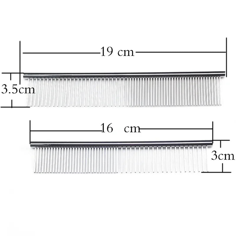 Stainless Steel Dog & Cat Dematting Comb | 16/19cm Grooming Pet Grooming Comb Babs