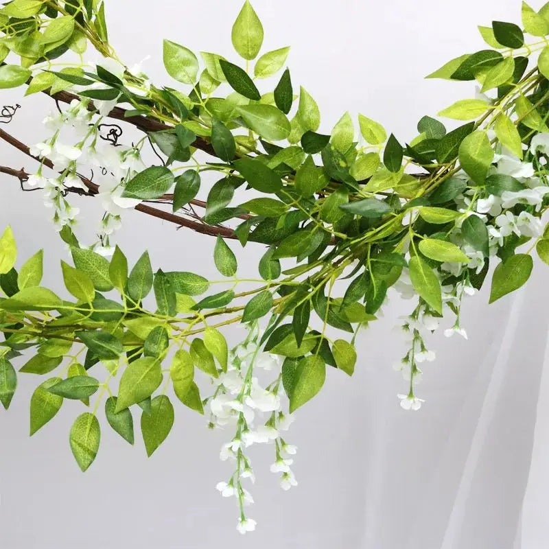 2M Artificial Hydrangea Leaf Vine for Wedding & Home Décor Artificial Flower Vine Babs