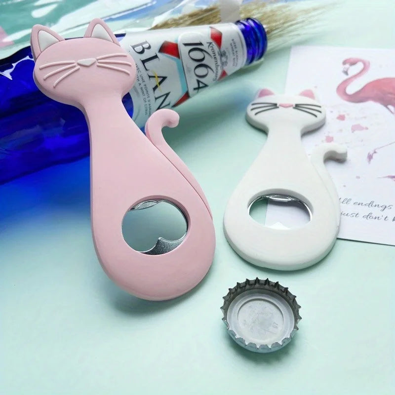 Magnetic Cat Fridge Bottle Opener – Cartoon Fridge Magnet Magnetic Bottle Opener Babs