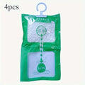 4-Pack Hanging Wardrobe Dehumidifier Bags – Moisture & Odor Absorber Dehumidifier Bags Babs 4pcs