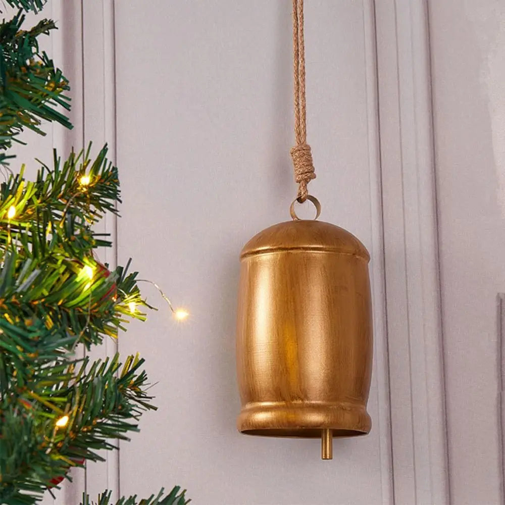 Handmade Metal Hanging Bell Wind Chimes – Retro Gold Decor Decorative Wind Chime Babs