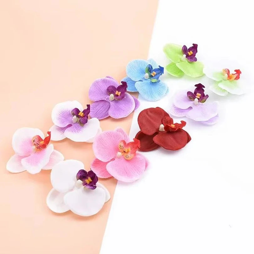 Butterfly Orchid Silk Artificial Flowers 50/100 Pcs – Wedding Décor Artificial Silk Flowers Babs