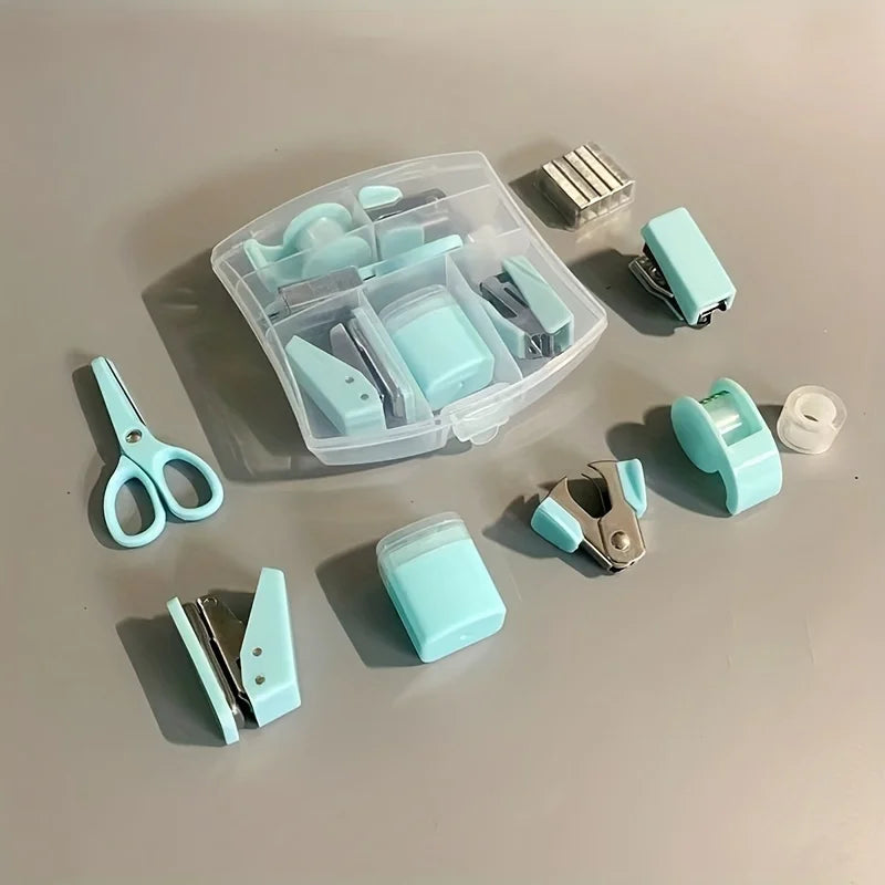 8-Piece Mini Stationery Gift Set – Stapler, Puncher & More Stationery Gift Set Babs