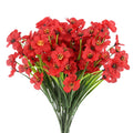 18-Head Violet Artificial Flower Bouquet – Home & Wedding Décor Artificial Flower Bouquet Babs Red
