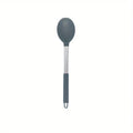 Silicone Spoon with Tube Handle – Heat-Resistant & Easy Grip Silicone Cooking Spoon Babs Grey