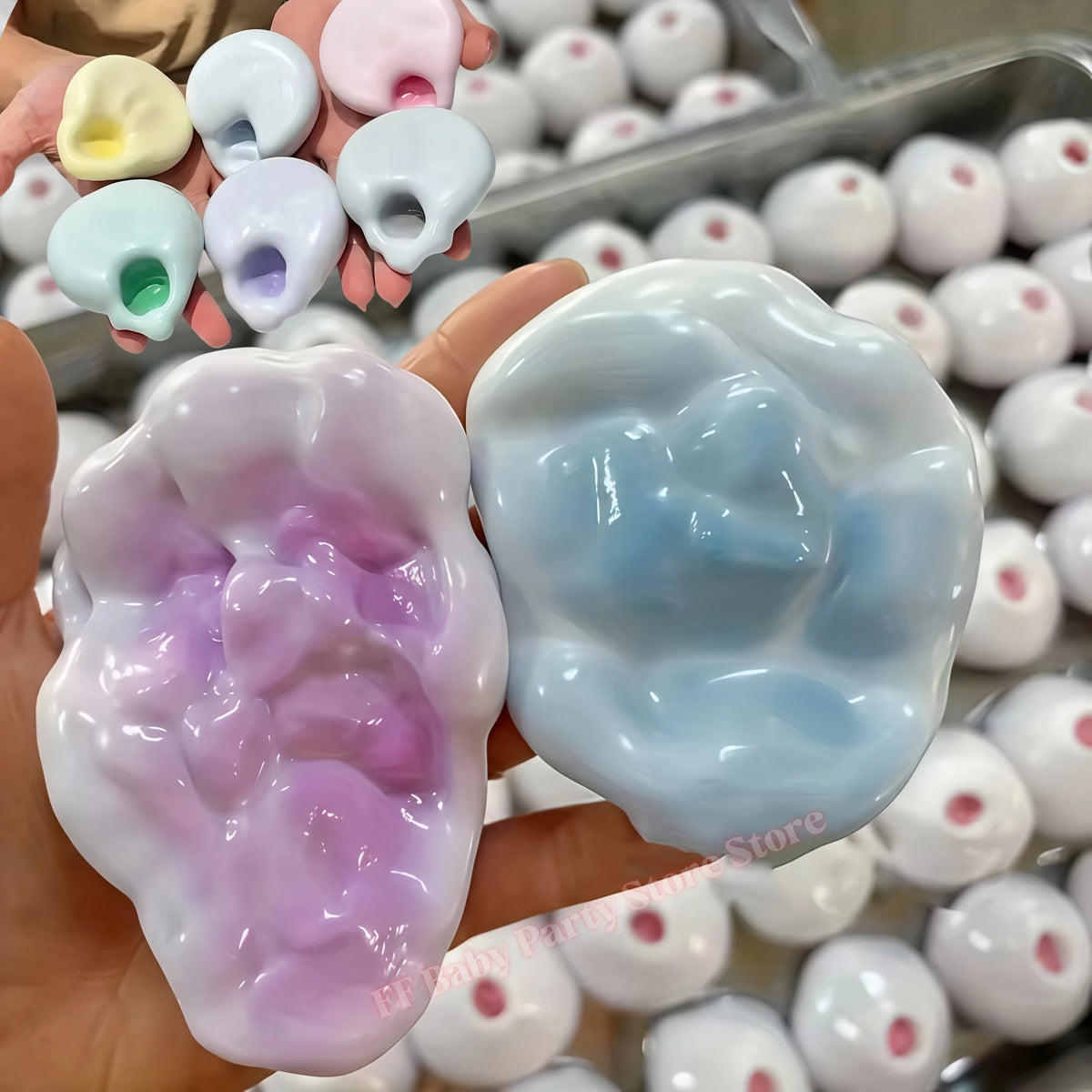 Squishy Ice Skin Jelly Ball Fidget Squeeze Toy – Kids & Adults Fidget Squeeze Toy Babs