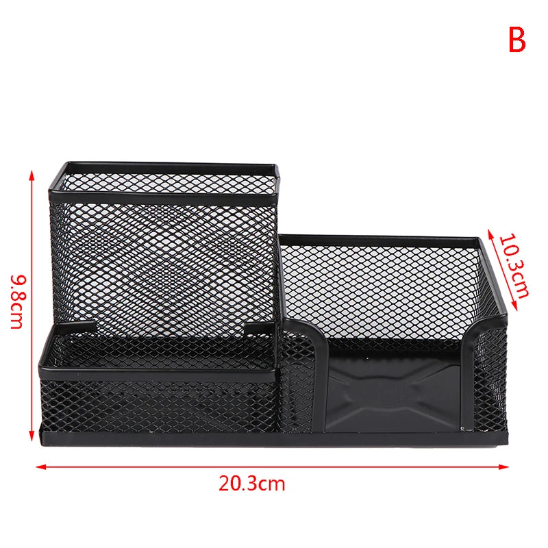 Creative Metal Desk Organizer – Pen Holder & Storage Rack Desk Organizer Babs Three grids