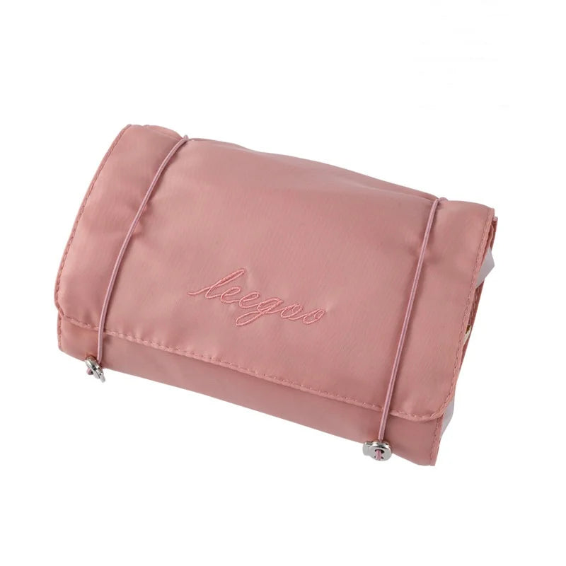 Women's Travel Cosmetic Bag – Large PVC Makeup Storage Organizer Travel Cosmetic Bag Babs Pink