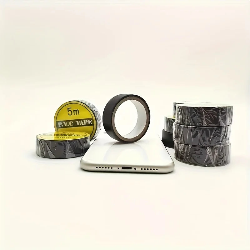 10-Pack Black PVC Electrical Tape – Waterproof Wire Insulation Electrical Tape Babs