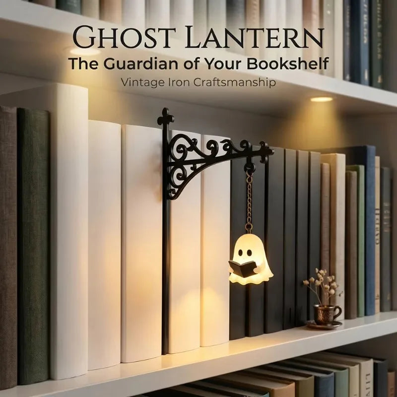 Halloween Ghost Reading Lamp – 3D Bookshelf Night Light Decor Decorative Night Light Babs