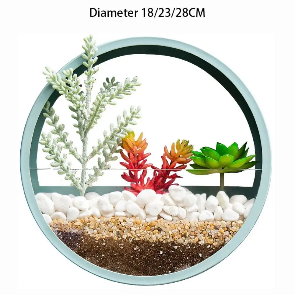 Wall-Mounted No-Drill Round Flower Pot | Hanging Planter Wall-Mounted Planter Babs