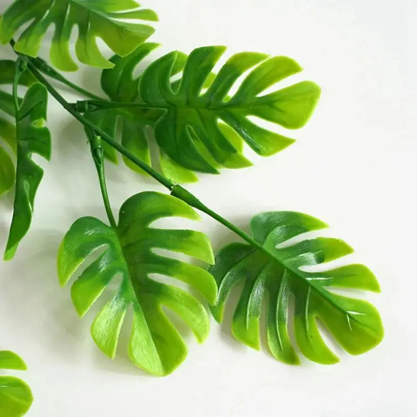 Artificial Turtle Leaf Vine Rattan – UV-Proof Wedding & Garden Decor Artificial Plant Vine Babs
