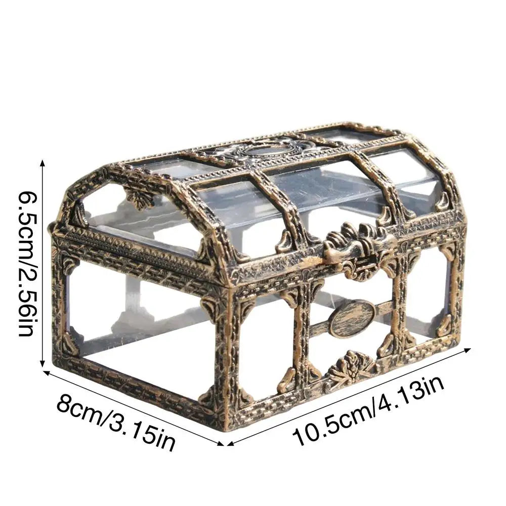 Transparent Pirate Treasure Box – Kids' Jewelry Organizer Jewelry Storage Box Babs 1pcs