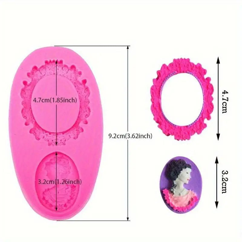 3D Mirror Design Silicone Soap Mold | DIY Craft Mold Silicone Craft Mold Babs