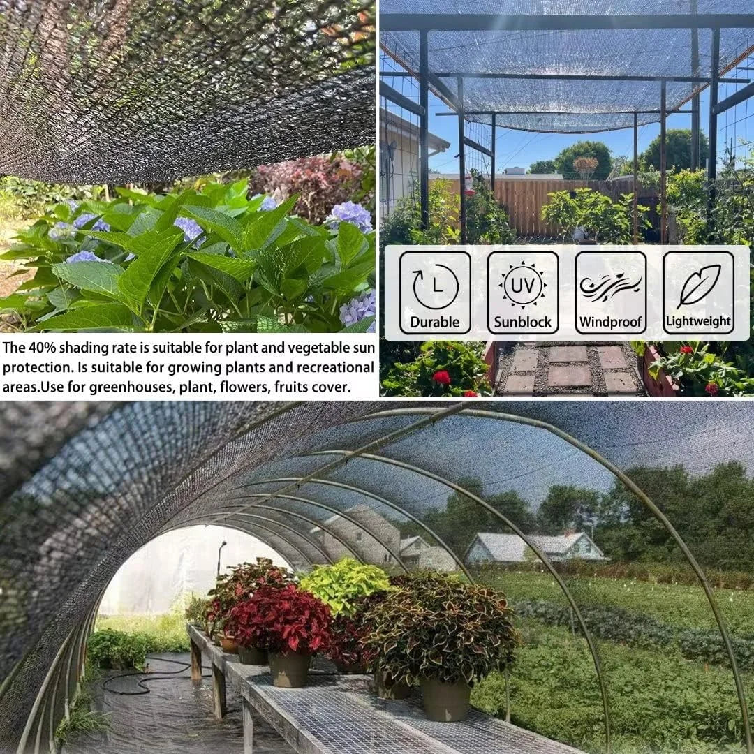 Black Shade Cloth Mesh Cover with Grommets – Pergola & Garden Garden Shade Cloth Babs