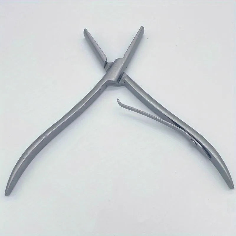 7" Flat Teeth Stainless Steel Hair Extension Plier – Keratin Tool Hair Extension Plier Babs