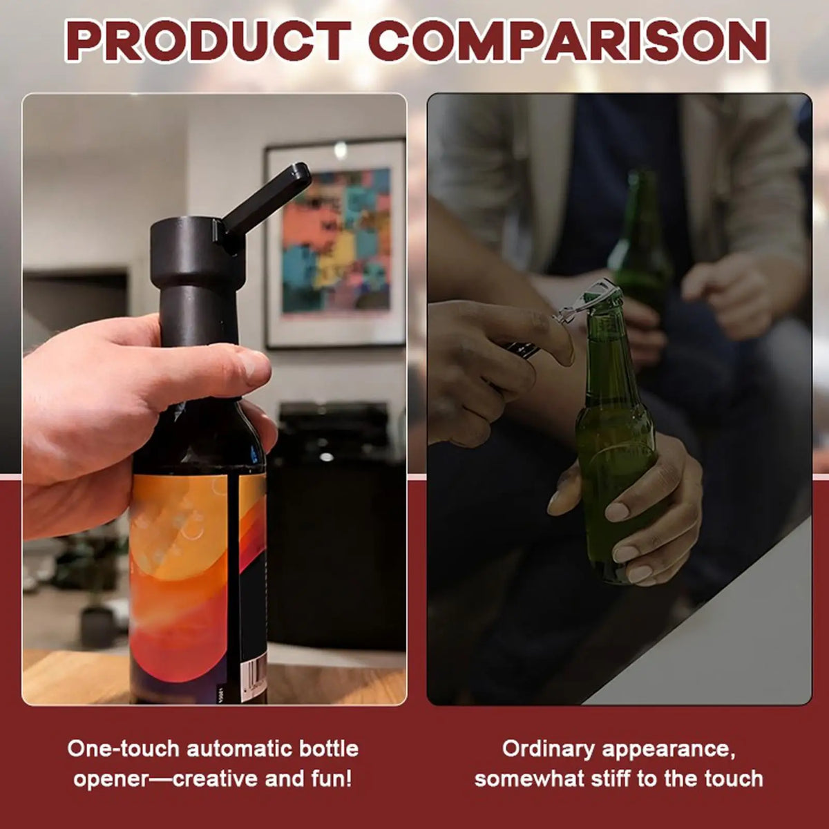 Multifunctional Lever Beer Bottle Opener – Matte Black Bottle Opener Babs