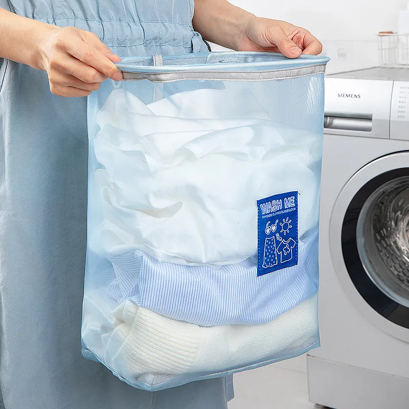 Pink Wall Hanging Laundry Bag – Portable Clothes Organizer Laundry Storage Bag Babs
