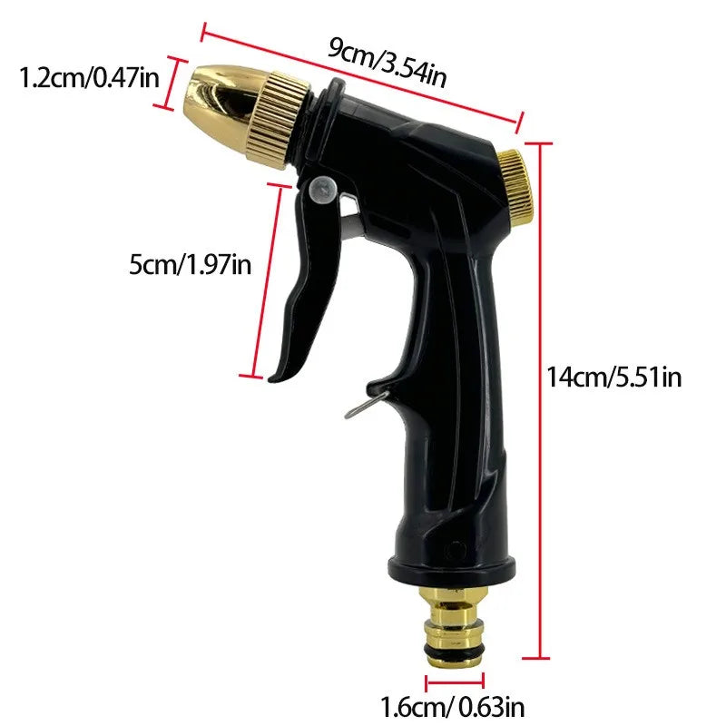 High-Pressure Garden Hose Spray Gun – Car Wash Nozzle Garden Hose Nozzle Babs