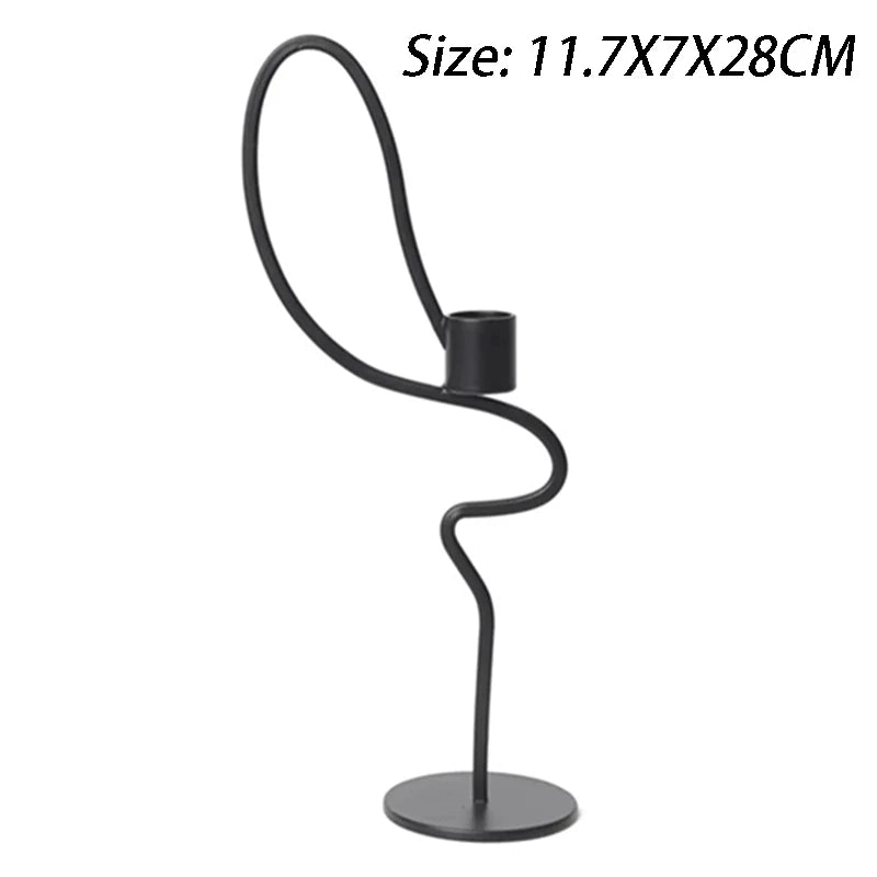 Nordic Luxury Metal Candle Holders – Vintage Candlestick Set Metal Candle Holder Babs Large