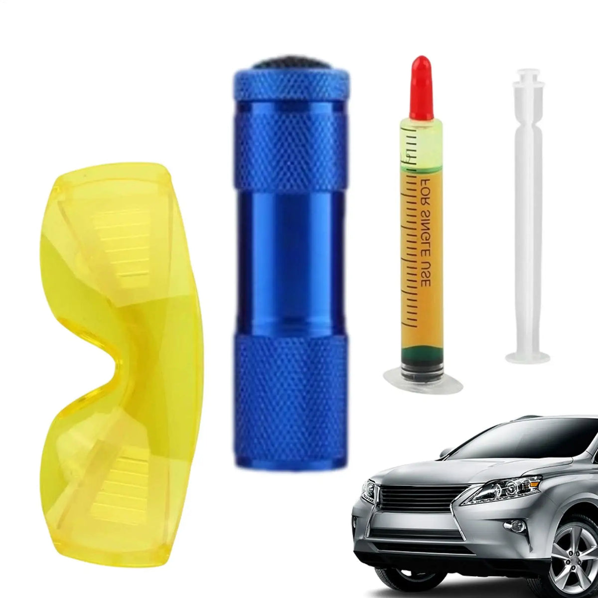 AC Leak Detector Kit – UV Flashlight & Dye for Auto & Home AC Leak Detector Kit Babs