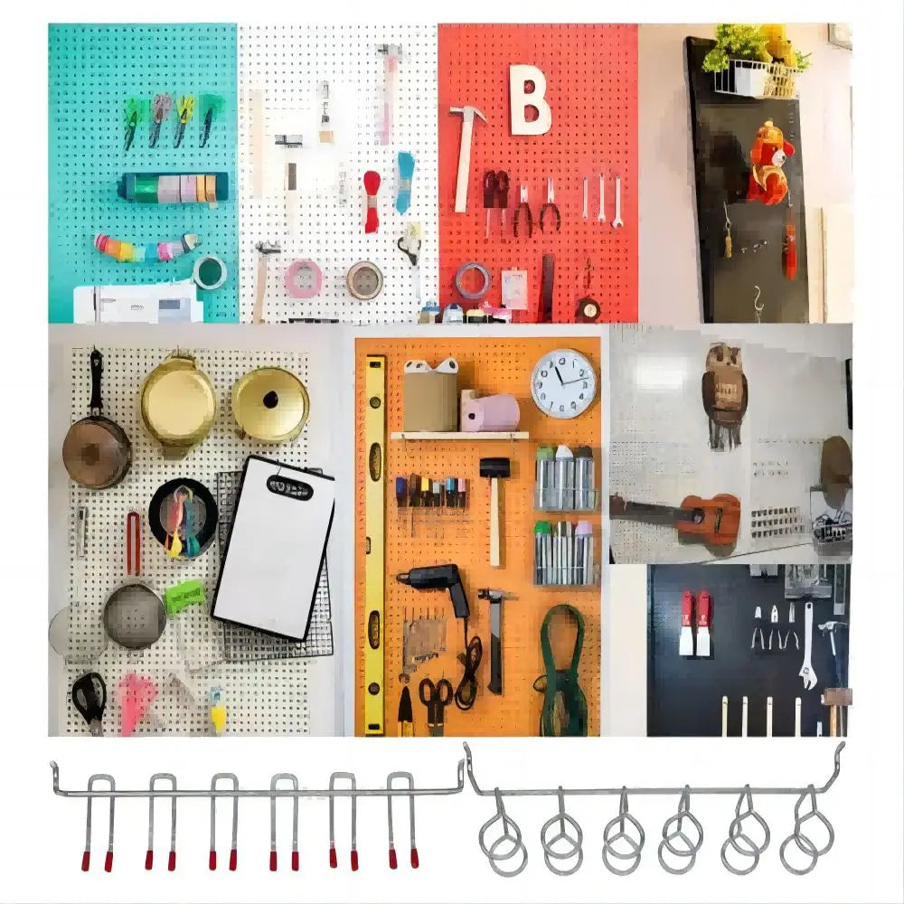 114-Piece Pegboard Hooks Set with Bins & Peg Locks | Storage Pegboard Hook Set Babs