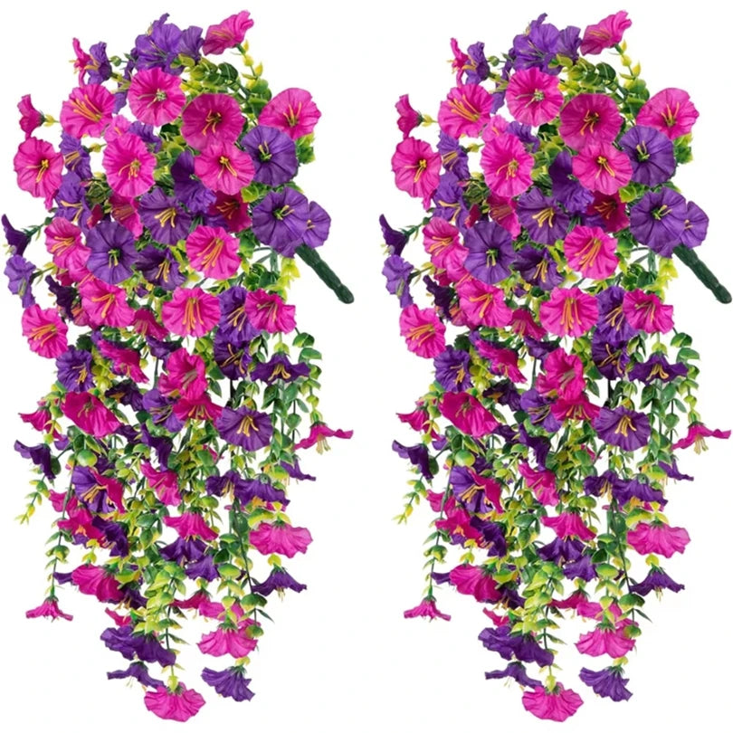 Artificial Morning Glory Flower Vines – Wedding & Home Decor Artificial Flower Vine Babs