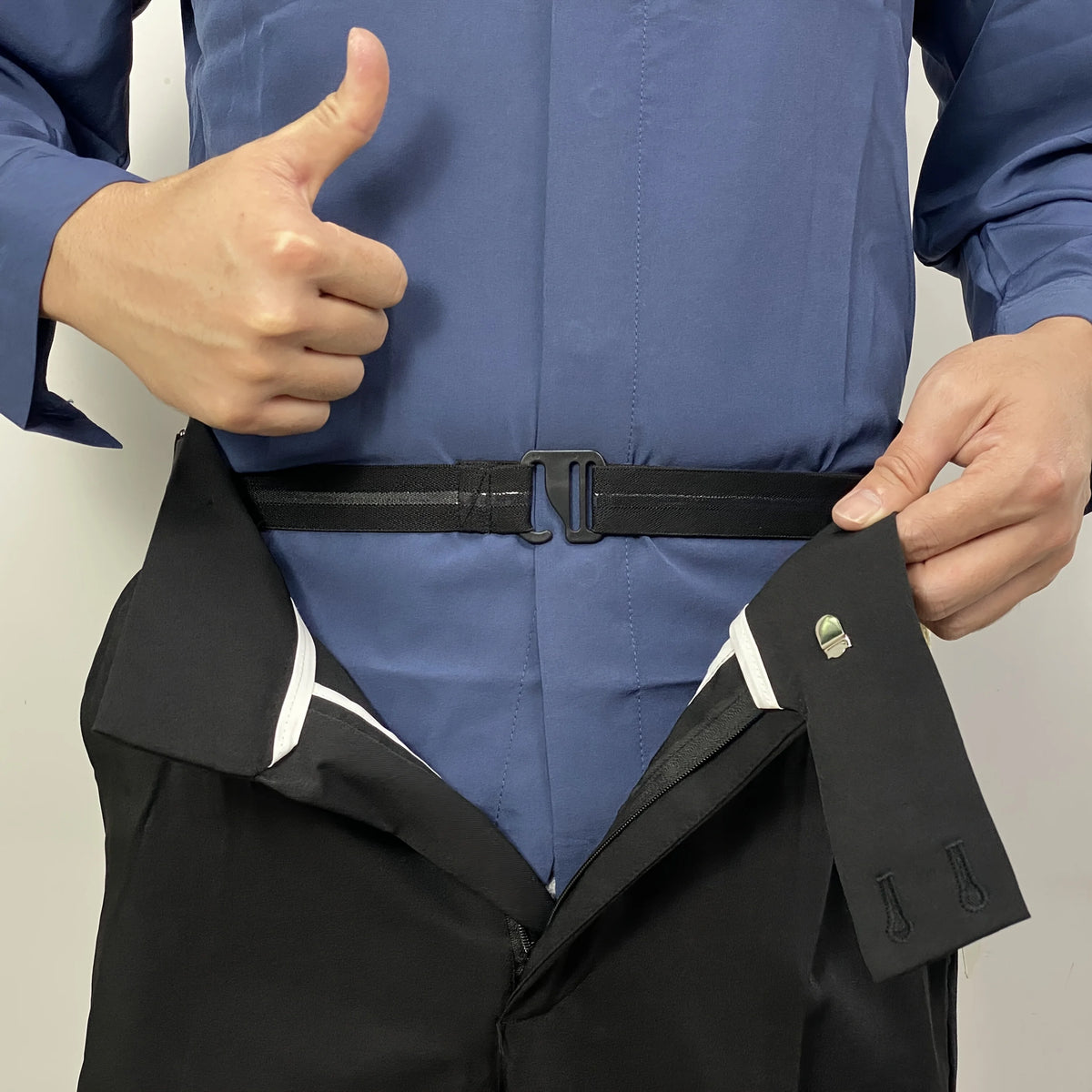 Men's Elastic Shirt Stays – Adjustable Non-Slip Knit Belt Shirt Stays Babs