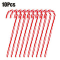 Acrylic Candy Cane Christmas Tree Ornaments | Xmas Pendants Christmas Tree Ornaments Babs 10pcs red