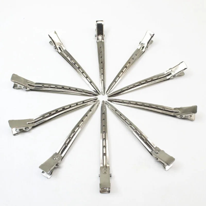 10pcs Stainless Steel Duckbill Hair Sectioning Clips & Clamps Hair Sectioning Clips Babs