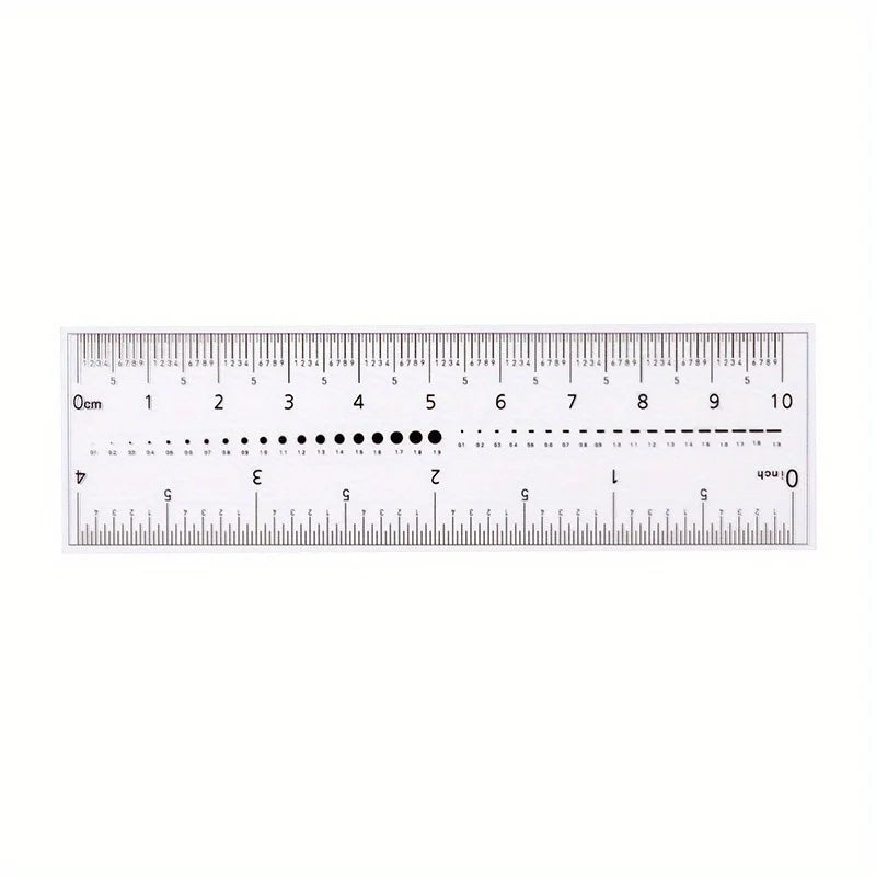10pcs Clear PVC Soft Nail Ruler – Transparent Nail Sizing Tool Nail Sizing Ruler Babs