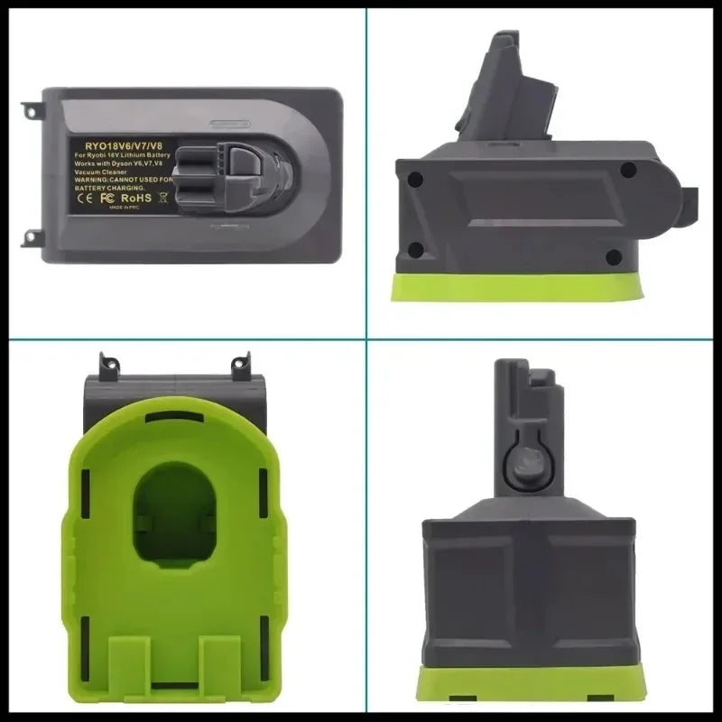 Ryobi 18V to Dyson V6 V7 V8 Battery Adapter RYO18V6/V7/V8 Battery Adapter Babs