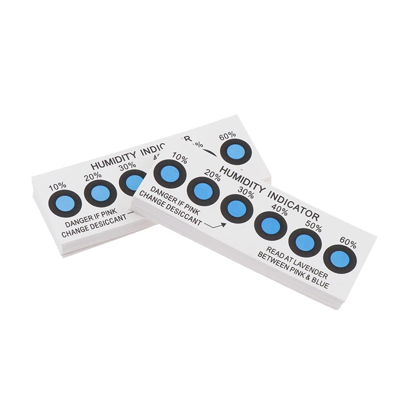 50-Pack Humidity Indicator Cards 10%–60% Six-Dot Test Cards Humidity Indicator Card Babs