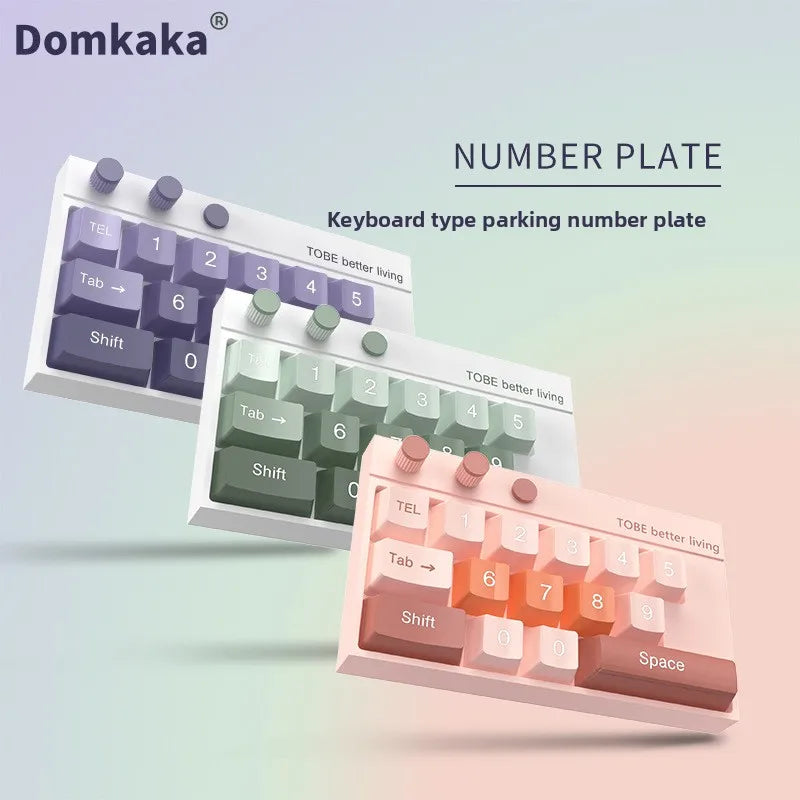 Car Temporary Parking Number Plate – Movable Digits Parking Number Plate Babs