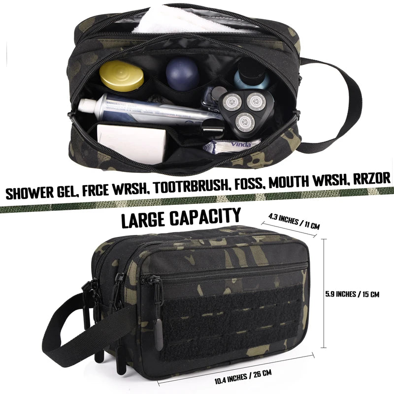 Tactical Toiletry Bag | Military Travel Hygiene Kit for Men Tactical Toiletry Bag Babs