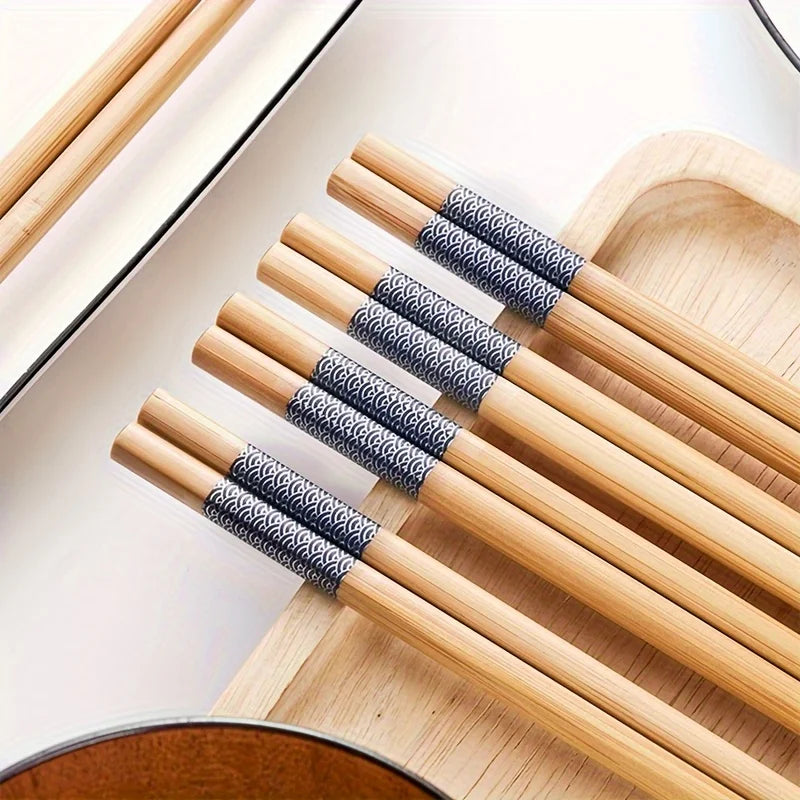 Bamboo Chopsticks – Reusable Long Chinese Tableware Bamboo Chopsticks Babs