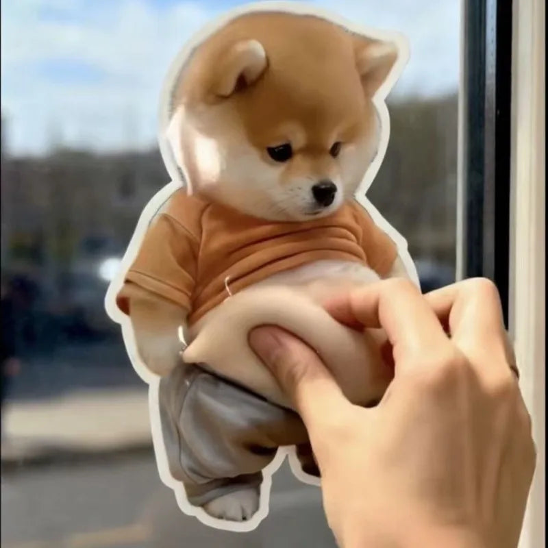 Chubby Shiba Inu Squishy Toy & Car Bumper Protector Sticker Squishy Novelty Toy Babs