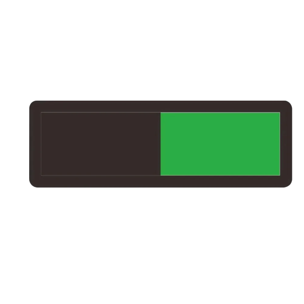 Acrylic Vacant Occupied Slide Door Sign – Home & Office Door Occupancy Sign Babs Black