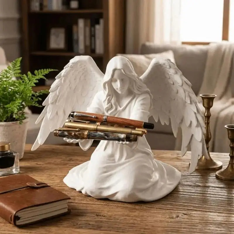 3D Printed Angel Pen Stand & Desktop Organizer | Gift Idea Desktop Pen Organizer Babs