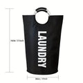 Waterproof Foldable Laundry Basket Large Oxford Cloth Storage Bag Foldable Laundry Basket Babs black