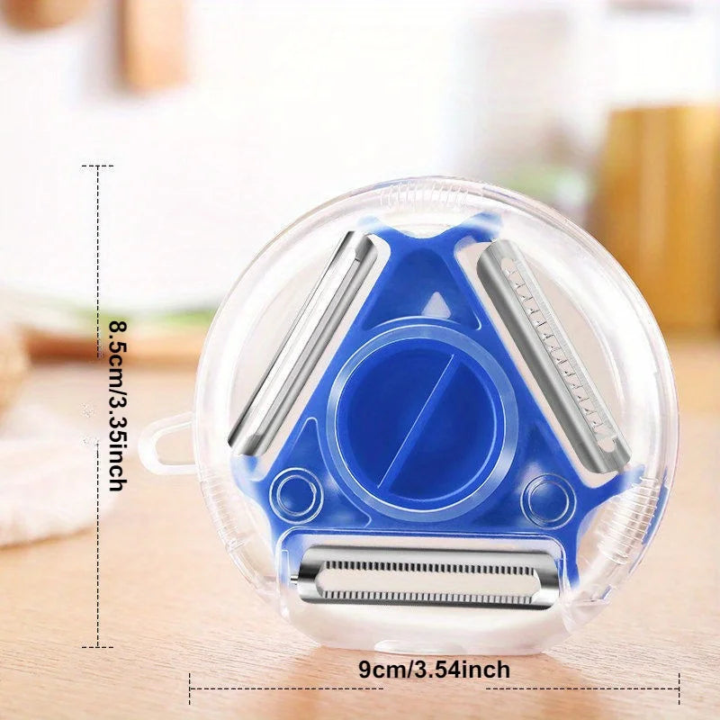 3-in-1 Vegetable Peeler, Shredder & Grater – Stainless Steel Vegetable Peeler Grater Babs