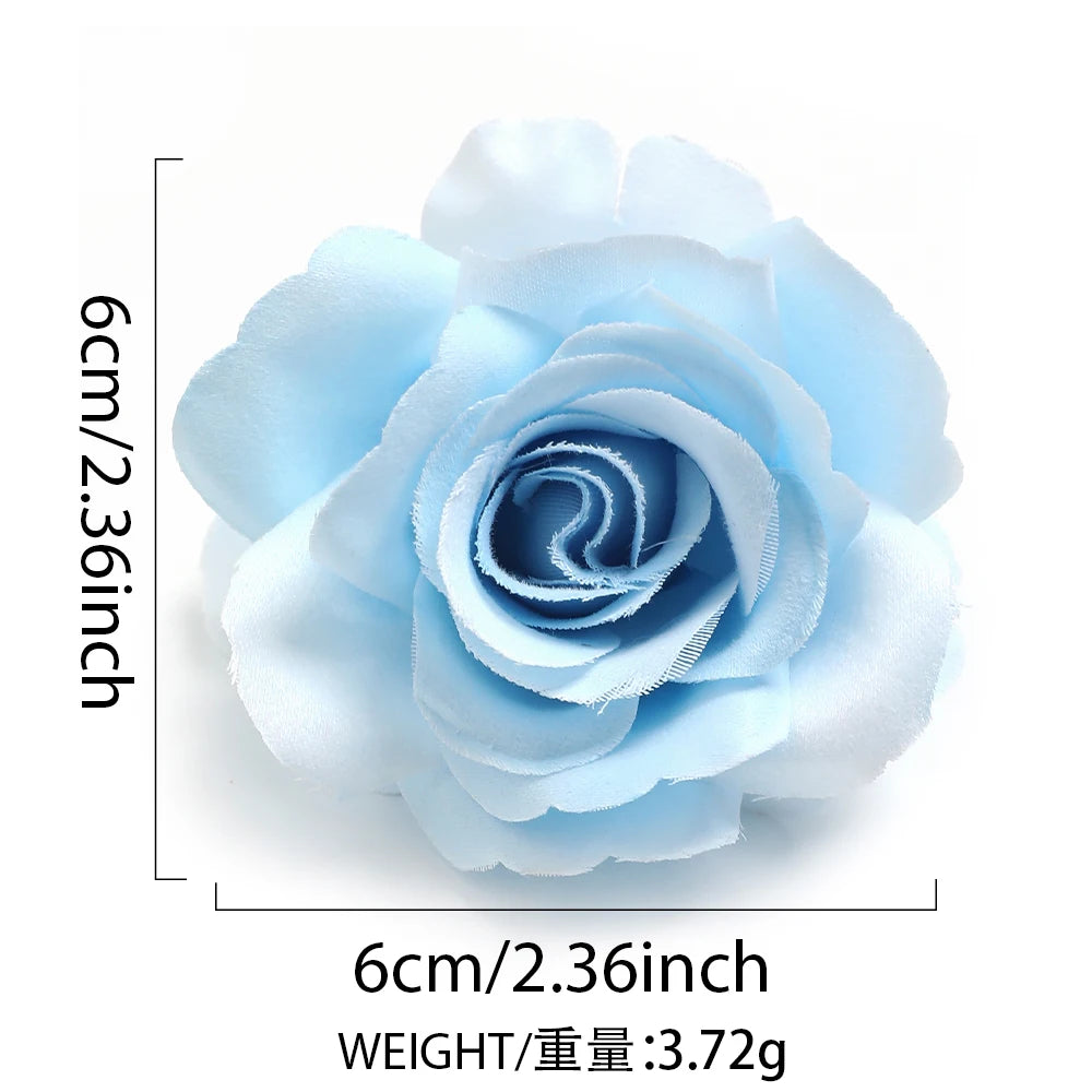 5-Pack Silk Artificial Rose Heads – Wedding & DIY Wreath Décor Artificial Flower Heads Babs