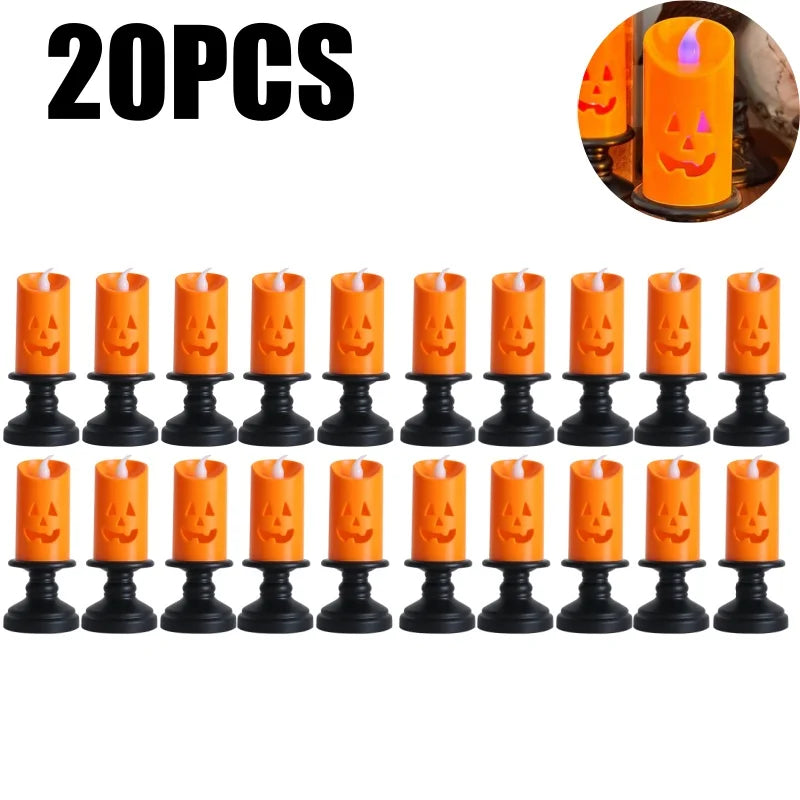 Pumpkin Flameless LED Candle Light – Halloween Party Decor Flameless LED Candle Babs 20PCS