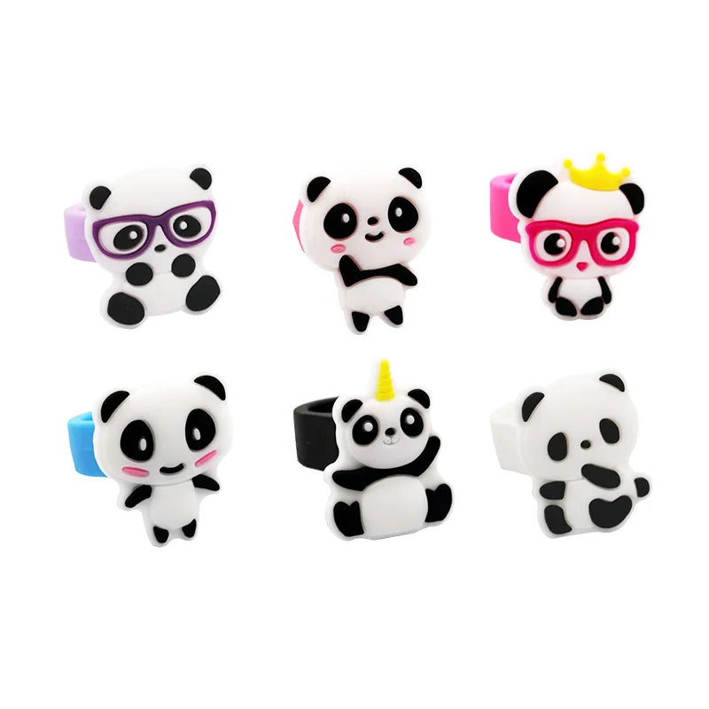 Panda Silicone Bracelet Keychain Bookmarks – Kids Party Favors Kids Party Favors Babs