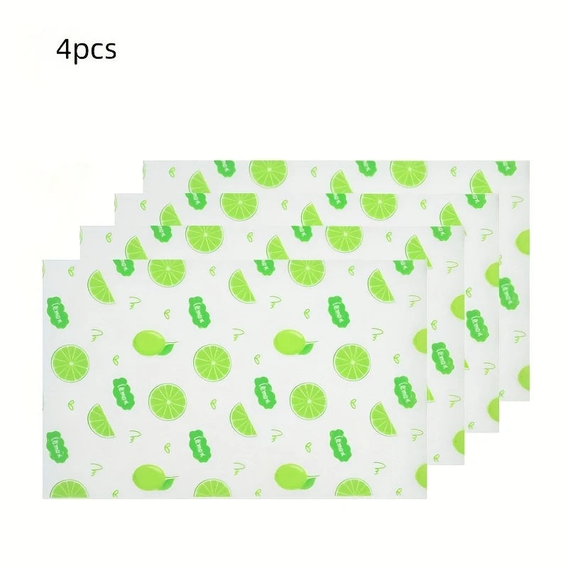 Non-Adhesive Waterproof EVA Shelf Liner – Easy-Cut Cabinet Mat Cabinet Shelf Liner Babs 4Pcs
