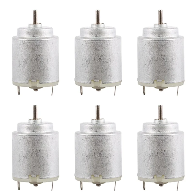 DC 3V–6V 16500RPM Micro Motor for DIY Projects – 6 Pack DC Micro Motor Babs