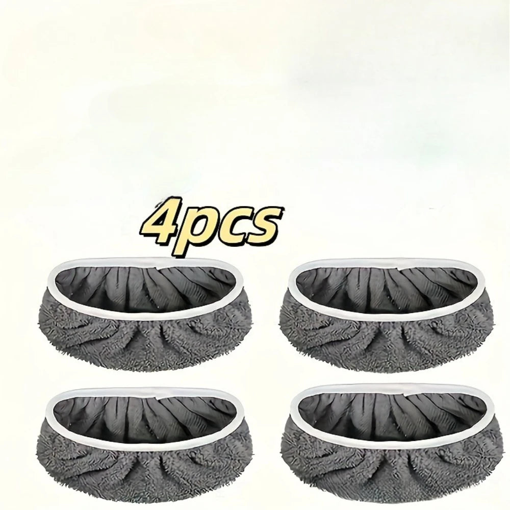 Reusable Microfiber Mop Replacement Pads – Wet & Dry, Washable Mop Replacement Pads Babs gray 4pcs