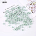 50/100Pcs Artificial Berry Christmas Ornaments – DIY Wreath Décor Christmas Ornaments Babs 1.2CM Light Green 50Pcs