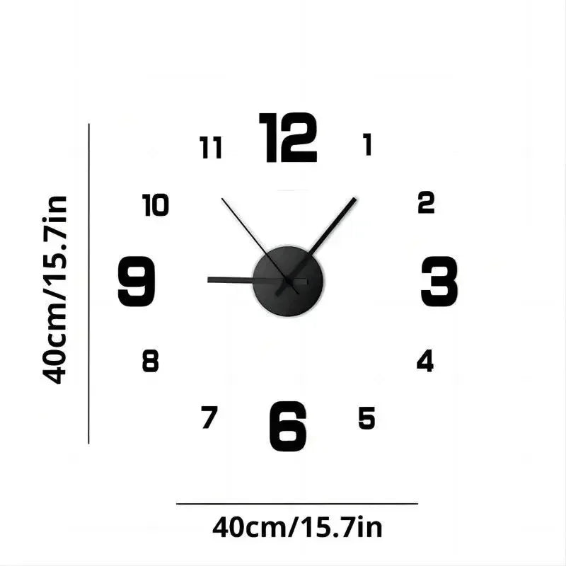 DIY Frameless Silent Wall Clock – Acrylic Antique Decal DIY Wall Clock Babs
