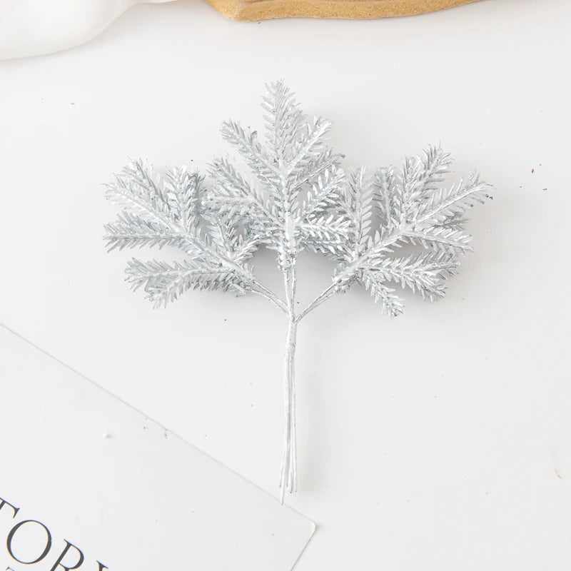 Artificial Golden Frost Branch Picks – Christmas & Wedding Decor Artificial Branch Picks Babs color3 3 pcs